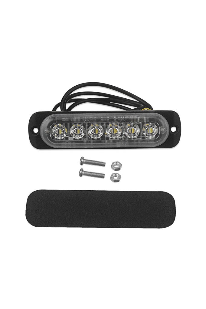 ريحني 2 قطعة، أضواء ضباب 12V-24V، ضوء عمل LED، ضوء كشاف لسيارة الطرق الوعرة، أضواء خارجية بيضاء، 6 مصابيح SMD LED... - Image 4