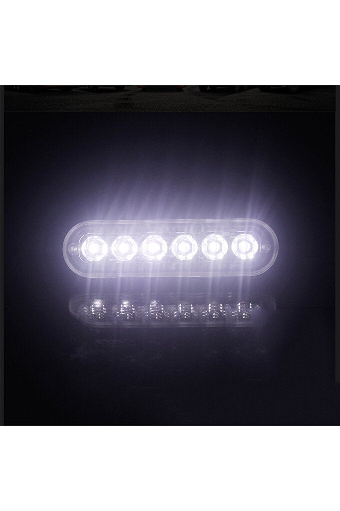 ريحني 2 قطعة، أضواء ضباب 12V-24V، ضوء عمل LED، ضوء كشاف لسيارة الطرق الوعرة، أضواء خارجية بيضاء، 6 مصابيح SMD LED... - Image 2