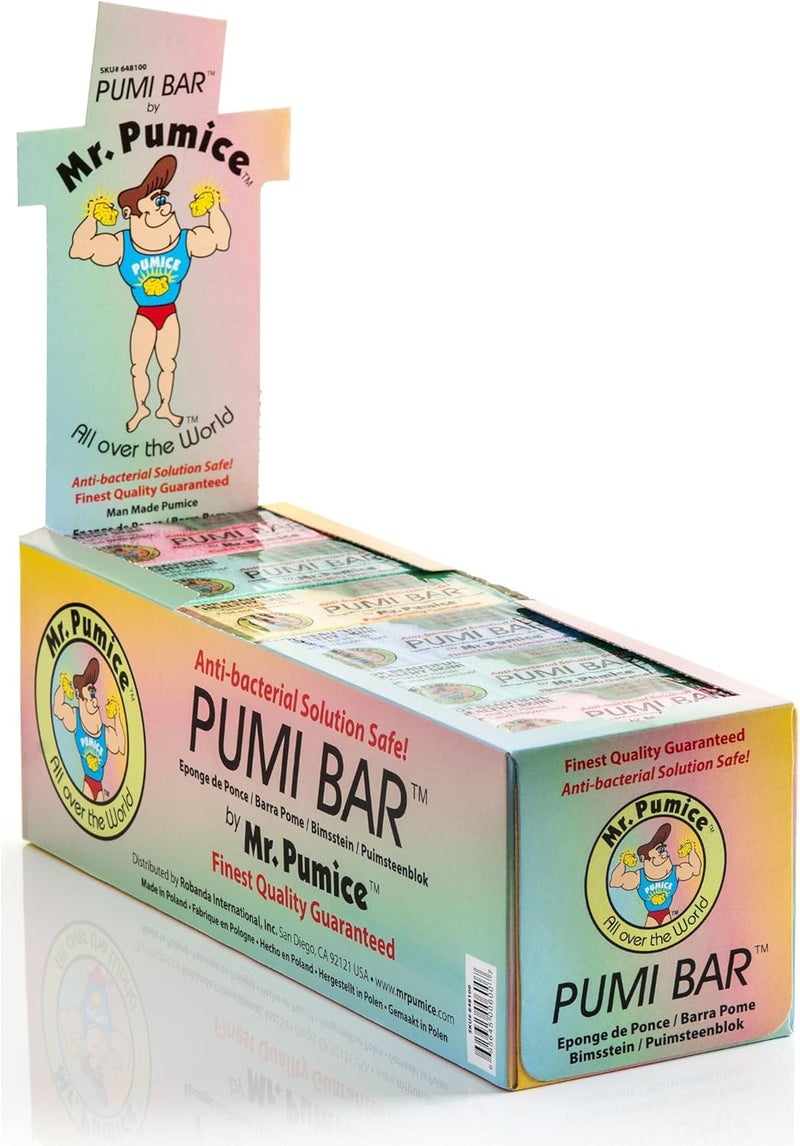 Mr. Pumice Pumi Bar - 24 Count Anti-Bacterial Foot Care Solution