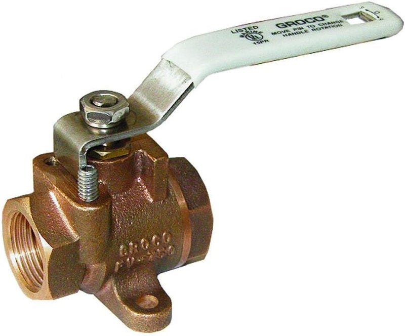 1/2" NPT Bronze Inline Fuel Valve