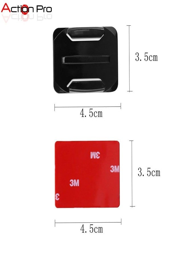 Action Pro 3M Curve Adhesive Sticky Mount, Compatible with GoPro 13/12/11/10/9/8/7/6/5/4/3+/3, DJI Osmo, Insta360, Yi, Eken, SJCAM, Noise Play & Other Action Cameras (Pack of 3) - Image 2