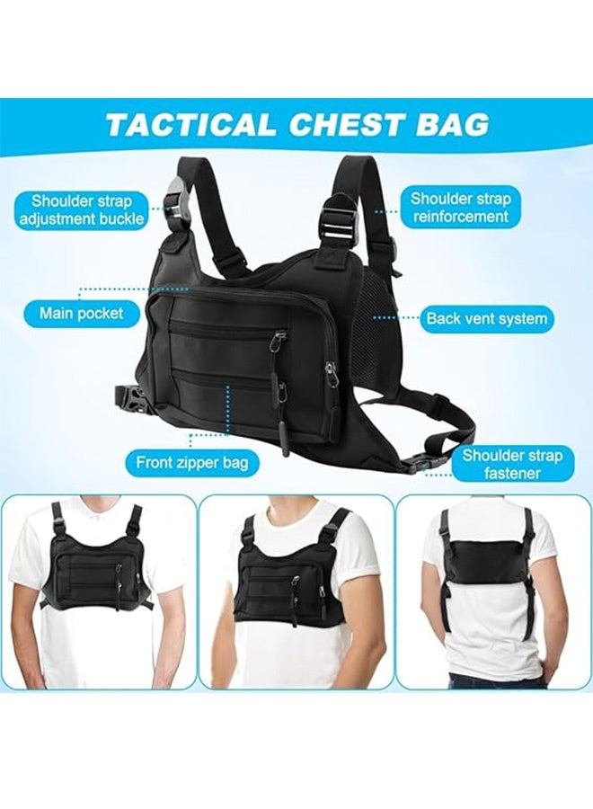 Quantum Chest Bags, Lightweight Front Chest Pack, Outdoor Adjustable Travel Chest Bag With Pocket & Extra Storage for Running - Image 3