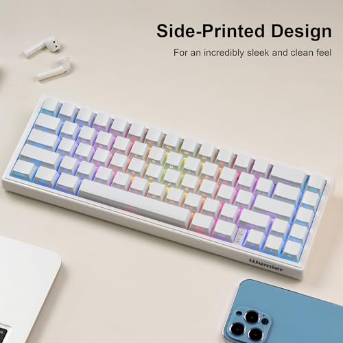 dagaladoo White keycap Set,Shine Through keycaps 60 75 Percent, Japanese Style PBT Key caps,Double Shot Custom keycaps,OEM Profile Keyboard caps for Mechanical Keyboards - Image 5