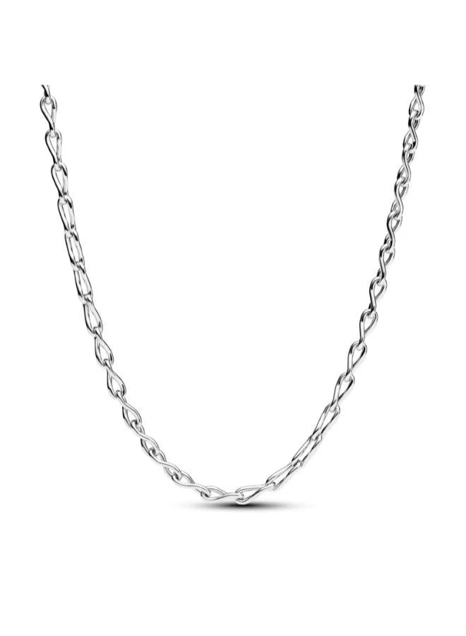 PANDORA Figure of 8 chain link sterling silver necklace
