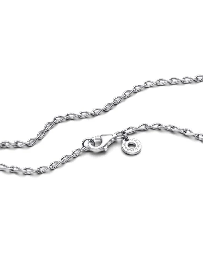 PANDORA Figure of 8 chain link sterling silver necklace