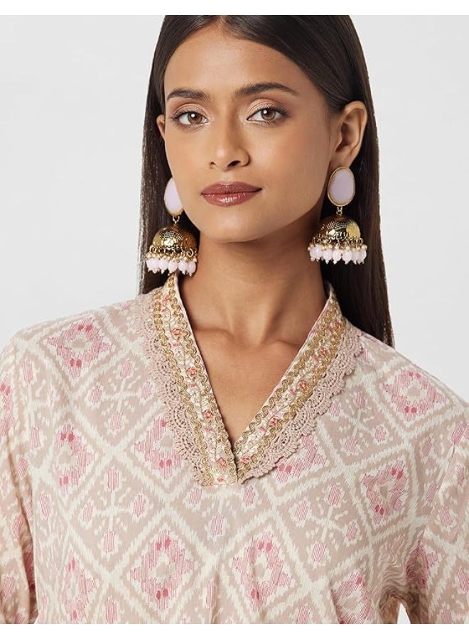 BIBA Women Cotton Regular Fit Kurta XL - Image 2