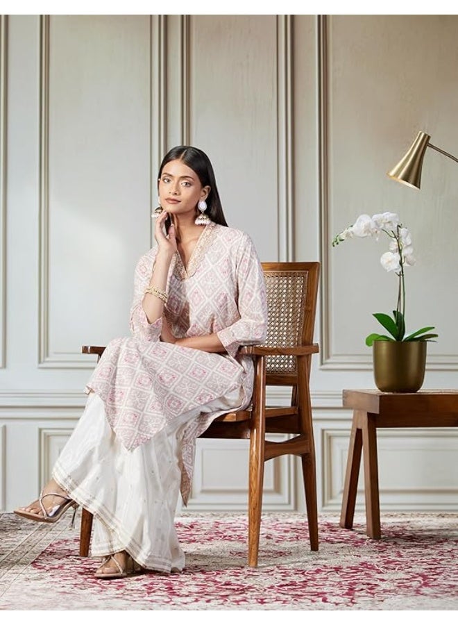 BIBA Women Cotton Regular Fit Kurta XL - Image 1