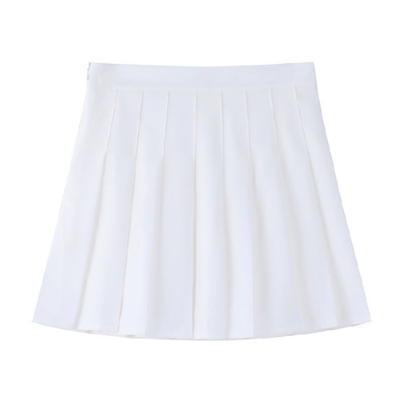Pleated Skirt Women'S Korean Style College Style Jk High Waist A- Line Skirt Gray Skirt Short Skirt For Small Men - Image 1