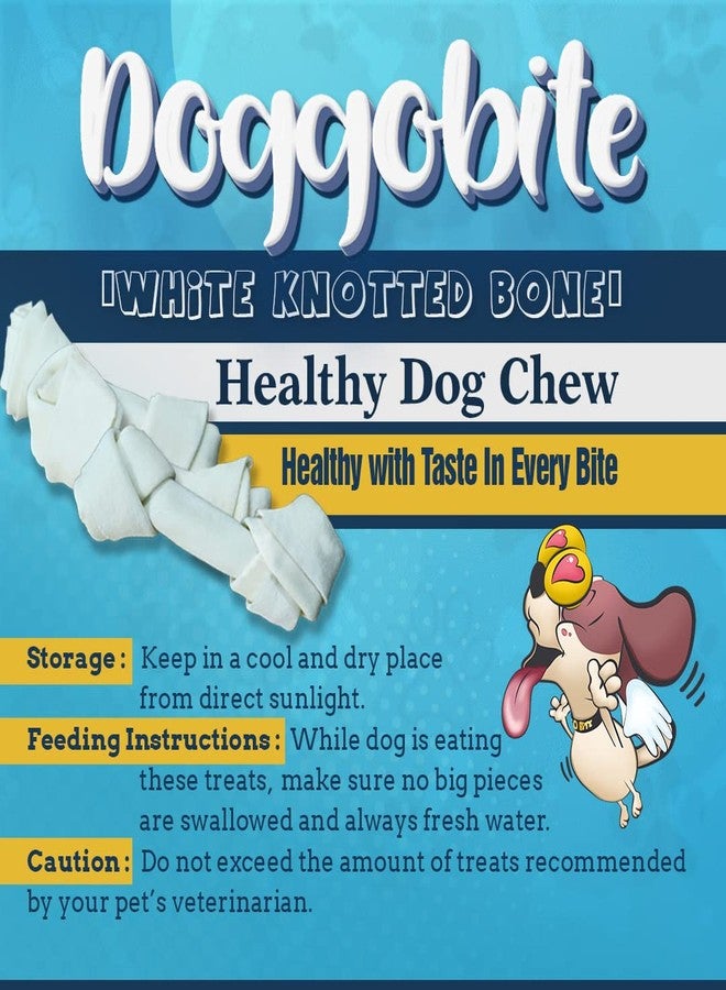 Doggo Bite Natural Milky Chews Knotted Dog Chewable Bones-Dog Treats, 6 inches Pack of 450G-All Life Stages - Image 4