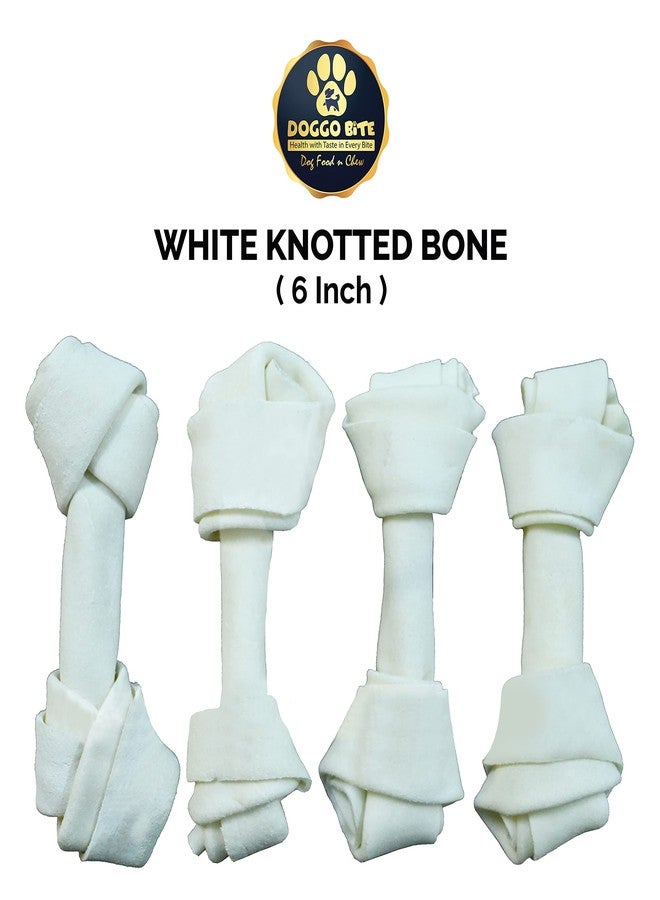 Doggo Bite Natural Milky Chews Knotted Dog Chewable Bones-Dog Treats, 6 inches Pack of 450G-All Life Stages - Image 3