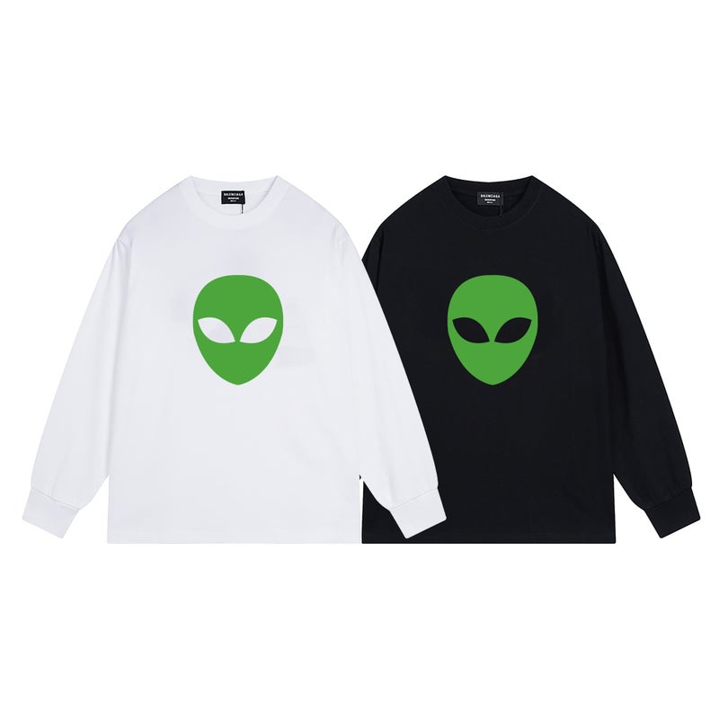 Paris High Version B Family T-Shirt 25S Spring and Summer New Heavyweight Pure Cotton Round Neck Long-Sleeved t Casual Versatile Same Style for Men and Women - Image 5