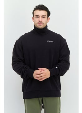 Champion Men Sportswear Fit Long Sleeve Outdoor Sweatshirt, Black  - Image 1