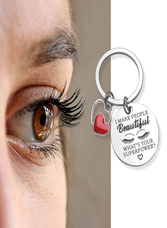 Sdopbinbin Best Makeup Artist Gifts for Women Makeup Artist Keychain for Esthetician Best Lash Artist Birthday Gift for Women Makeup Artists Christmas Gifts for Beauticians Makeup Artists - Image 5
