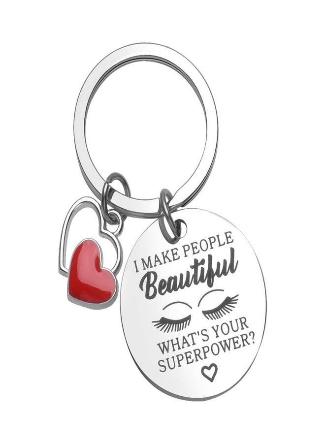 Sdopbinbin Best Makeup Artist Gifts for Women Makeup Artist Keychain for Esthetician Best Lash Artist Birthday Gift for Women Makeup Artists Christmas Gifts for Beauticians Makeup Artists - Image 1