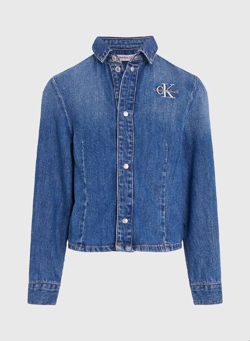 Calvin Klein Jeans Relaxed Denim Shirt - Image 5