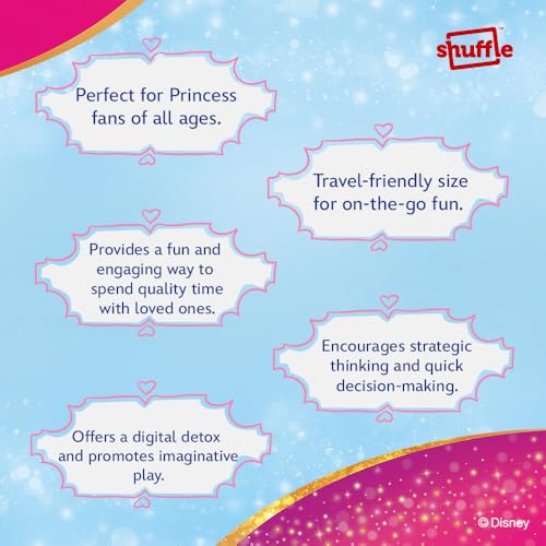 Shuffle Disney Princess Crazy 8's Playing Cards – Return Gift for Kids, Fun Card Game for Birthdays & Parties | Pack of 1 - Image 2