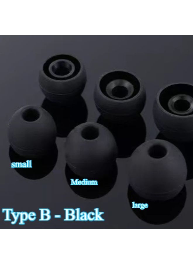 6pcs Type D Silicone Earphone Cover Universal Earbud Sleeve Accessories In Ear Replacement Pads Sound Isolation Snug Fit Comfort Smooth Texture Clean Hygiene Office Music Use - Image 4
