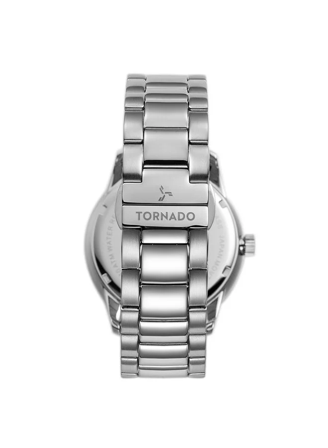 تورنيدو TORNADO SPECTRA Men's Analog Orange Sunburst Dial Watch - T23001-SBSO