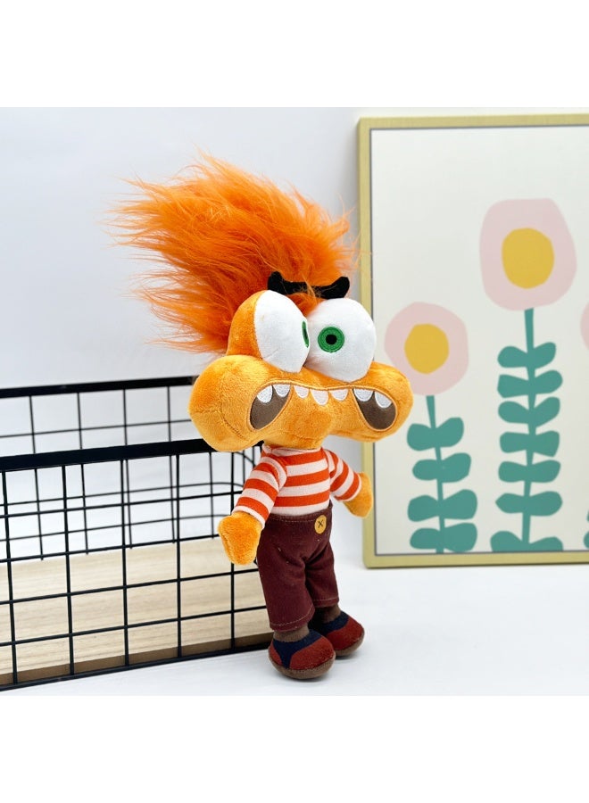 HALAMODO Inside Out Brown - haired Jolly in Striped Clothes Q - version Plush Toy - A Sweet and Thoughtful Item for Birthday Giving, Perfect for Decorating Bedroom, Living Room, and Desk Areas, and an Office Relaxation Essential 30cm - Image 3