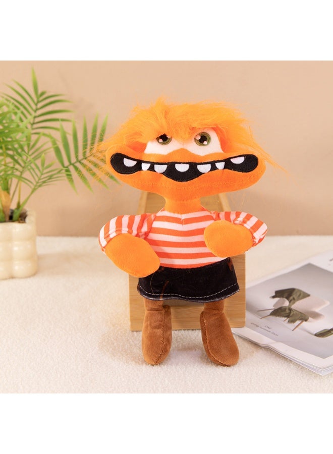 HALAMODO Inside Out Brown - haired Jolly in Striped Clothes Q - version Plush Toy - A Sweet and Thoughtful Item for Birthday Giving, Perfect for Decorating Bedroom, Living Room, and Desk Areas, and an Office Relaxation Essential 30cm - Image 5