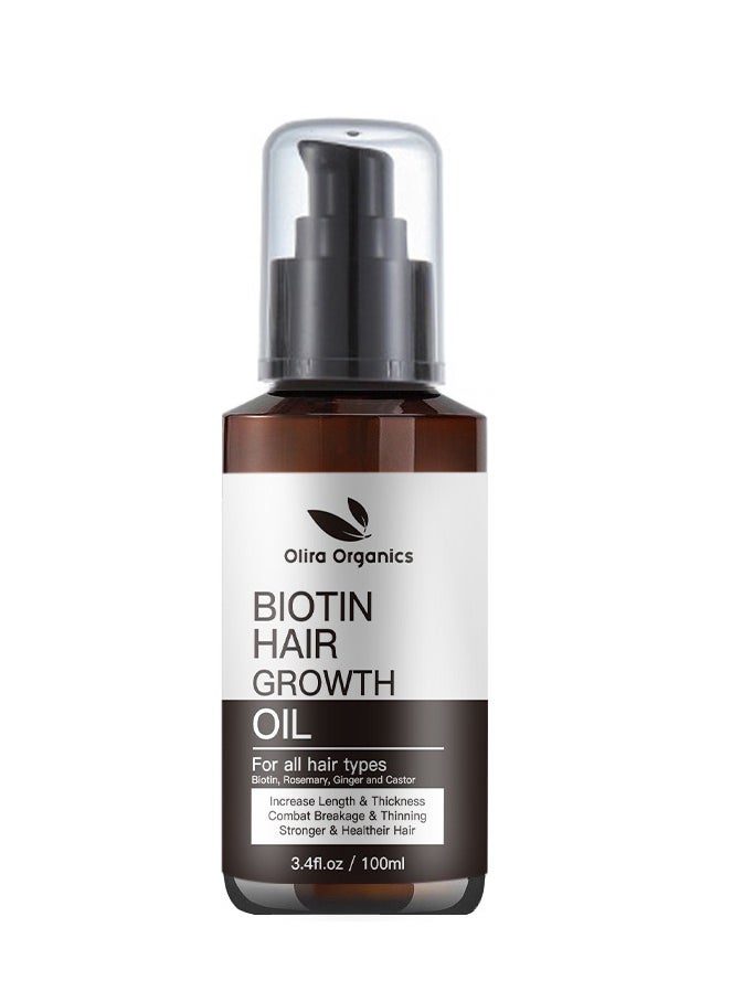 Biotin Rosemary Hair Oil With Castor & Ginger & Scalp Strengthening Hair Growth Oil 100ml - Nourishing Treatment For Dry Damaged Hair Split Ends & Healthy Growth | Pack of 2 - pzsku/ZA542A24A8AF7E4C7A8E1Z/45/_/1710184288/035b4319-1527-4f76-a3c4-29889de2d5b2