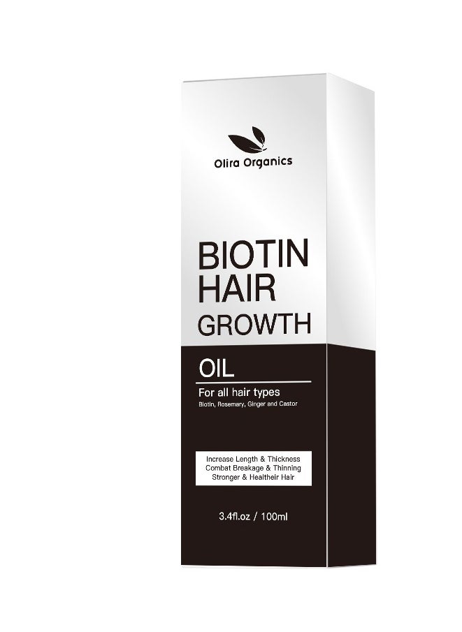 Biotin Rosemary Hair Oil With Castor & Ginger & Scalp Strengthening Hair Growth Oil 100ml - Nourishing Treatment For Dry Damaged Hair Split Ends & Healthy Growth | Pack of 2 - pzsku/ZA542A24A8AF7E4C7A8E1Z/45/_/1710184328/a0d8befc-2019-4881-855a-52f7aed960fc