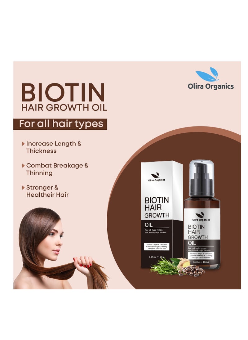 Biotin Rosemary Hair Oil With Castor & Ginger & Scalp Strengthening Hair Growth Oil 100ml - Nourishing Treatment For Dry Damaged Hair Split Ends & Healthy Growth | Pack of 2 - pzsku/ZA542A24A8AF7E4C7A8E1Z/45/_/1710184539/fa0d2216-3a4f-4493-aceb-4a21a33e9b32