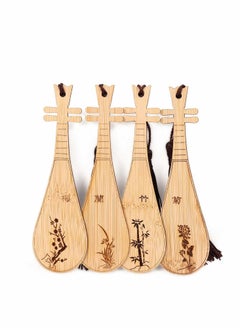 Y&D Bookmark Natural Bamboo Handmade with Beautiful Tassels,Vintage Style is A Unique Gift for Teachers, Students, Men and Women - 4Pcs  - Image 1