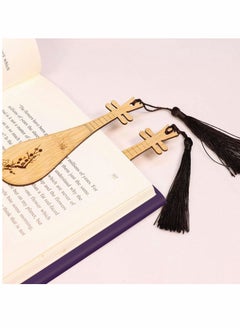 Y&D Bookmark Natural Bamboo Handmade with Beautiful Tassels,Vintage Style is A Unique Gift for Teachers, Students, Men and Women - 4Pcs  - Image 3
