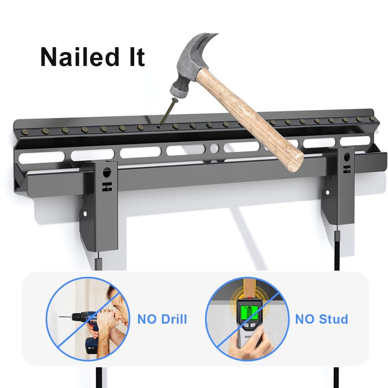 Suptek Studless TV Wall Mount for Most 23-60 Inch TVs up to 99 lbs, Low Profile No Drill TV Mount, Drywall Bracket with Max VESA 400x400mm, No Stud, No Drill, Easy Install, MF8 - Image 2
