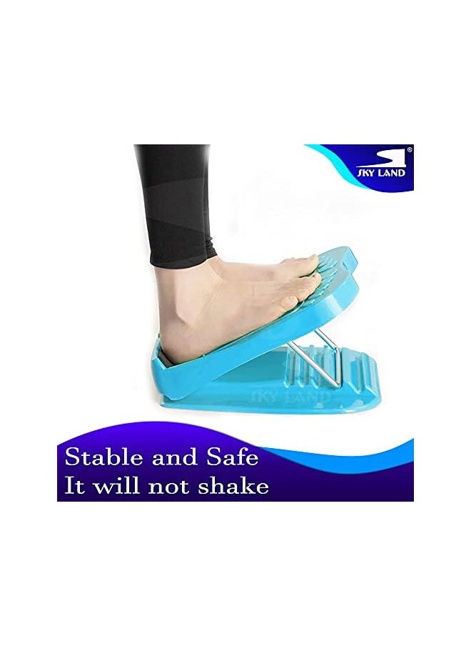 Sky Land Land Portable Strength Training Equipment Leg Slant Board For Calf Stretcher Ankle And Stretching Tight Calves And Have 4 Adjustable Incline Angle With Max User Weight Of 330 Lbs. Em 9347 B, Blue  - Image 5