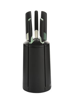 Joseph Joseph Elevate Knives 5 Pcs Carousel Set Editions Sage and Green Black  - Image 1