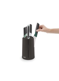 Joseph Joseph Elevate Knives 5 Pcs Carousel Set Editions Sage and Green Black  - Image 5