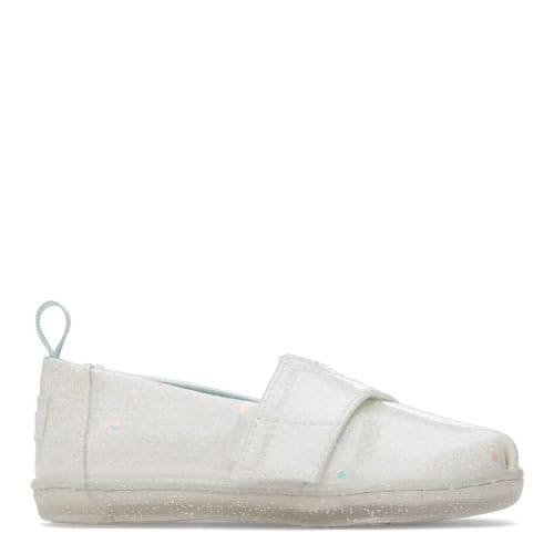TOMS Girl's Classic Alpargata Loafer Flat, White Confetti Coated Glitter, UK 2/US 00 - Image 2