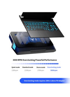 FlyDigi Supercharged Laptop Cooling Fan BS1 - Innovative Closed Turbo Cooling | Temperature Control  - Image 3