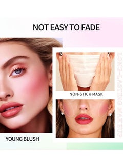 ibcccndc Tinted Blush Oil Liquid Blush for Cheeks Dewy and Natural Flush Finish Pink Blush Skin Tint Lasting Liquid Blush Oil Moisturizing Lightweight and Waterproof for All Skin Tones Liquid Blusher 6.5ml  - Image 3
