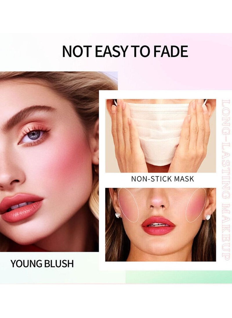 ibcccndc Tinted Blush Oil Liquid Blush for Cheeks Dewy and Natural Flush Finish Pink Blush Skin Tint Lasting Liquid Blush Oil Moisturizing Lightweight and Waterproof for All Skin Tones Liquid Blusher 6.5ml  - Image 3