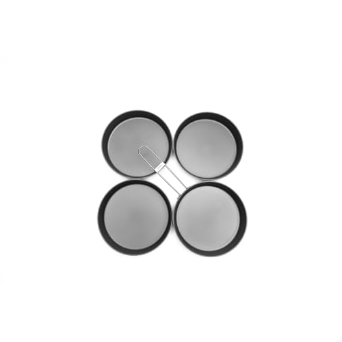 TOAKS Titanium Pan & Plate 4 PC Set – 6.5 inch Frying Pan with 3 Matching Plates for BBQ, Campfire and Group Camping - Image 3
