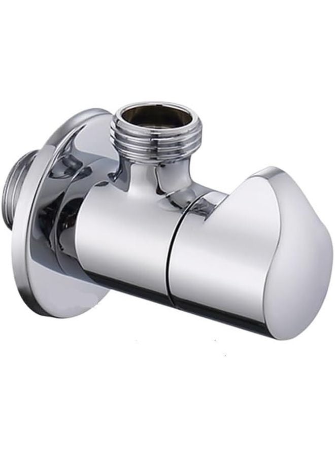 صمام كرة نحاسي G1 2 مخرج مفرد مزدوج صمام إيقاف ماء للحمام مطبخ كروم - Image 1