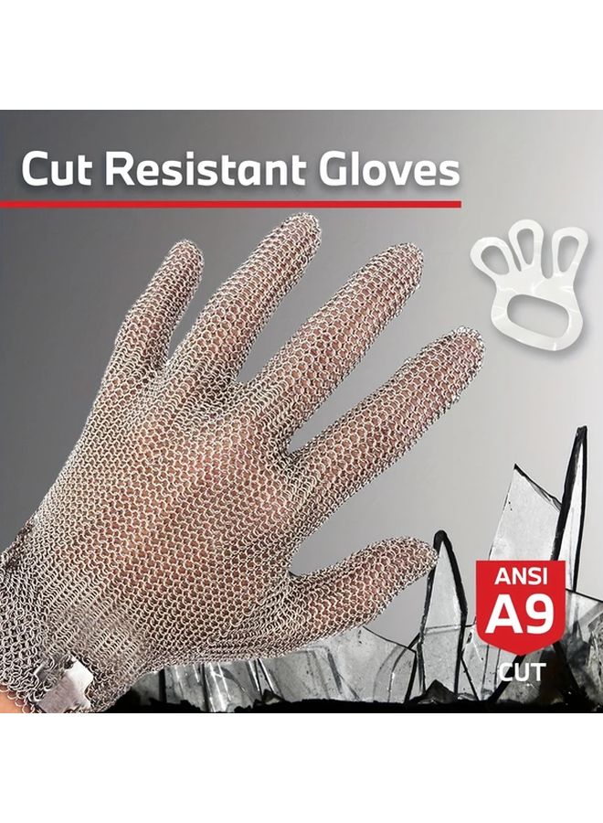 Cut Resistant Chainmail Glove Size XS For Kitchen Safety Meat Cutting Fish Fillet - Image 2