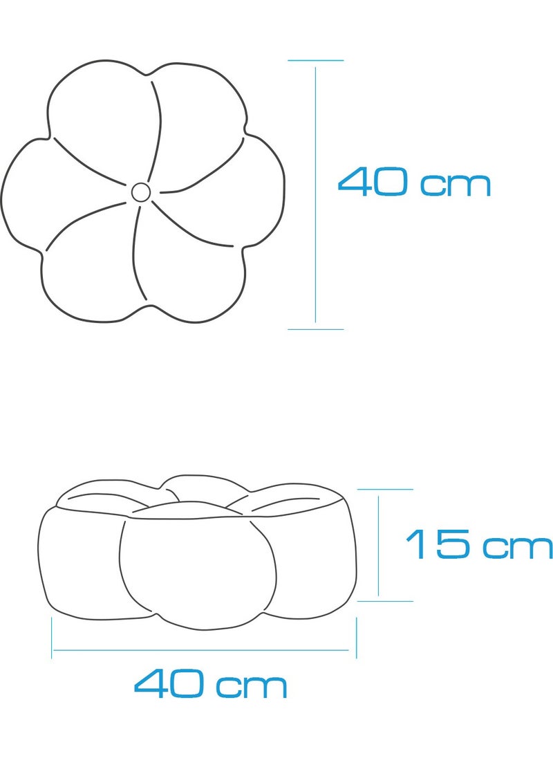Homedius - Decorative Velvet Daisy Pillow - Image 1