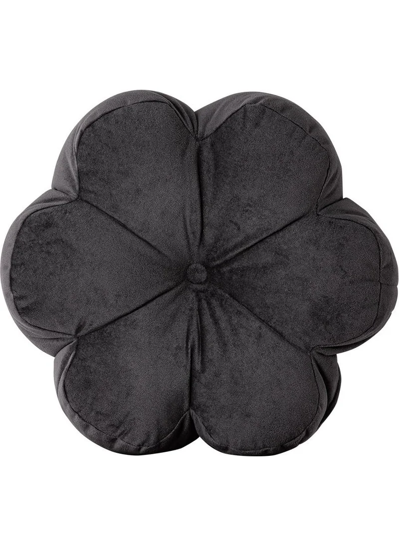 Homedius Decorative Velvet Daisy Pillow