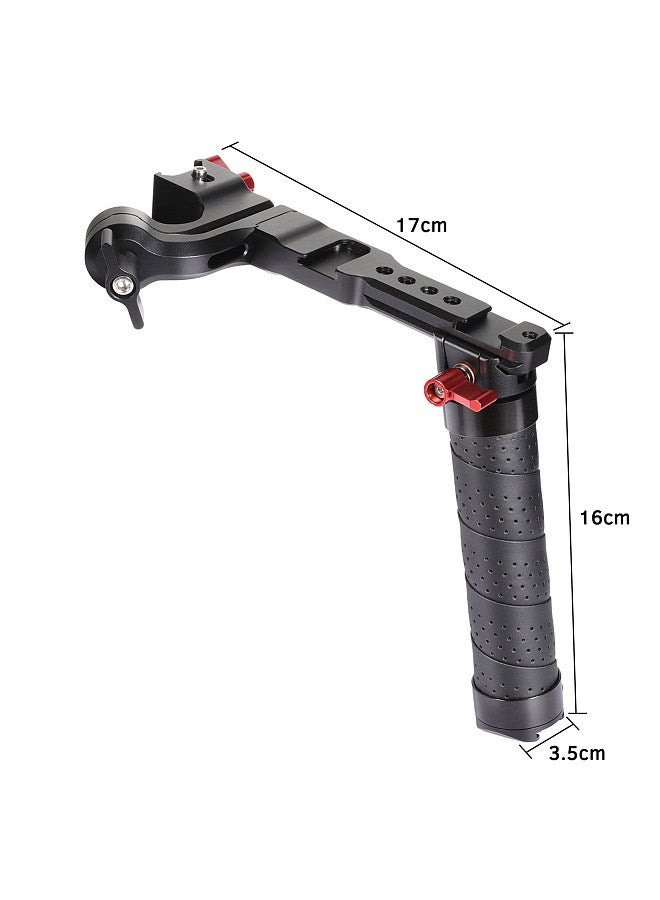 ANDOER Aluminum Handle Sling Handgrip with Cold Shoe Universal 1/4 3/8 Interface Replacement for DJI Ronin S 2 / Ronin SC 2 Gimble  - Image 3