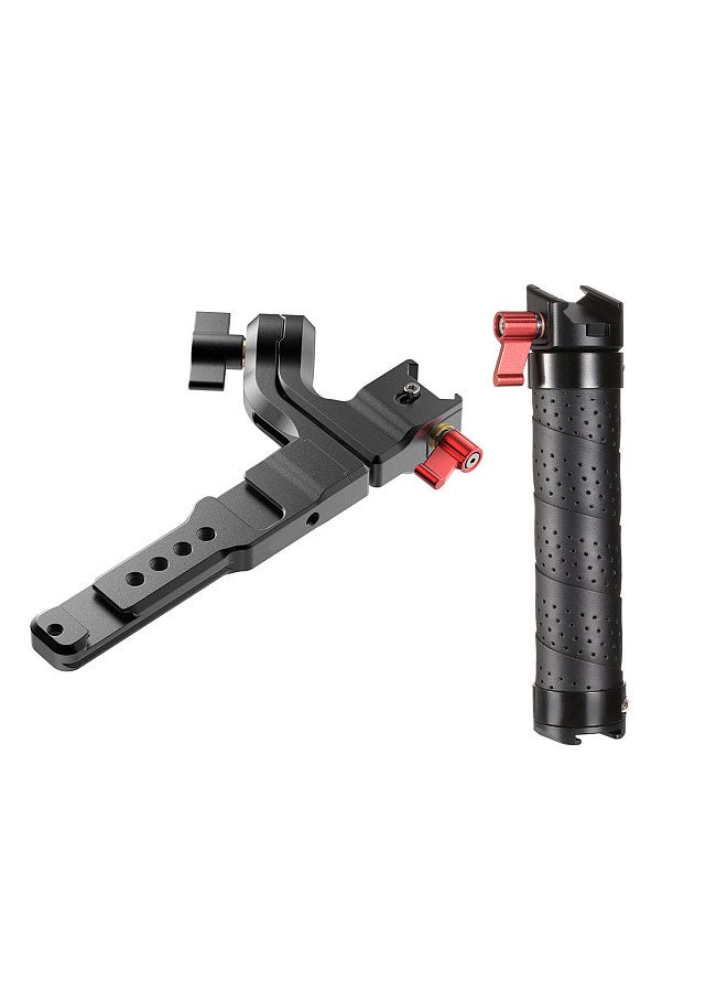 ANDOER Aluminum Handle Sling Handgrip with Cold Shoe Universal 1/4 3/8 Interface Replacement for DJI Ronin S 2 / Ronin SC 2 Gimble  - Image 5