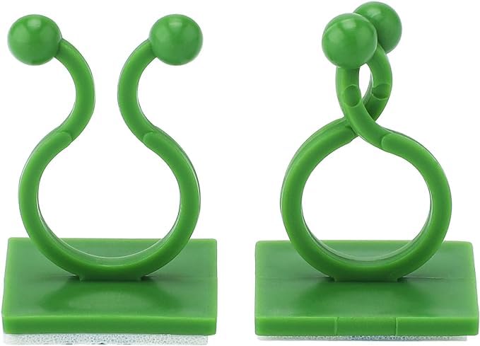 TASMAX plant support for climbers PACK OF 30 PCS leaf plant organiser clip money plant clips for wall support creeper plant support climber support for plants plant holder for wall climbing wall clips - Image 5