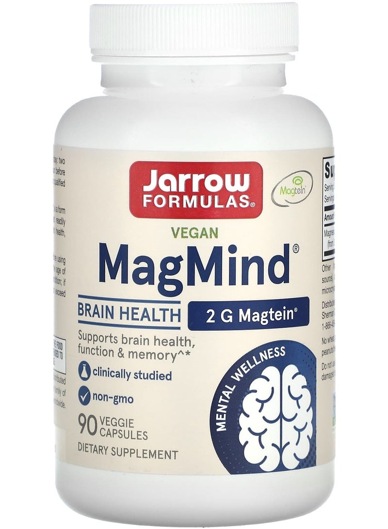 jarrow formulas Vegan MagMind, Brain Health, 90 Veggie Capsules