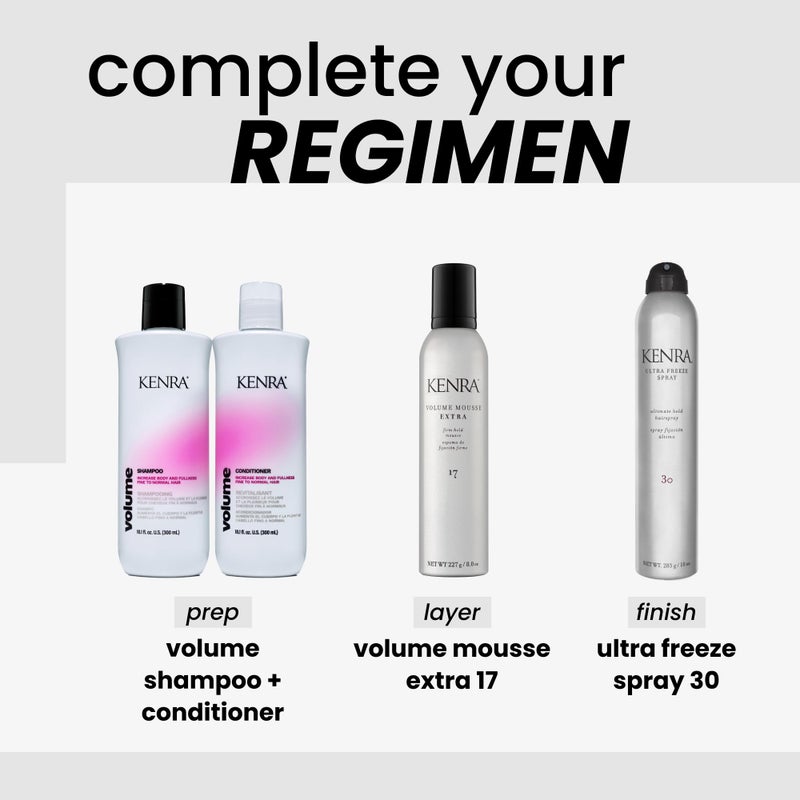 Kenra Ultra Freeze Spray 30 | Ultimate Hold Hairspray | Long-Lasting, Ultra-Firm Hold | Fast-Drying Formula | Provides Humidity Resistance | High Shine, Flake-Free Finish | All Hair Types | 10 oz - Image 4