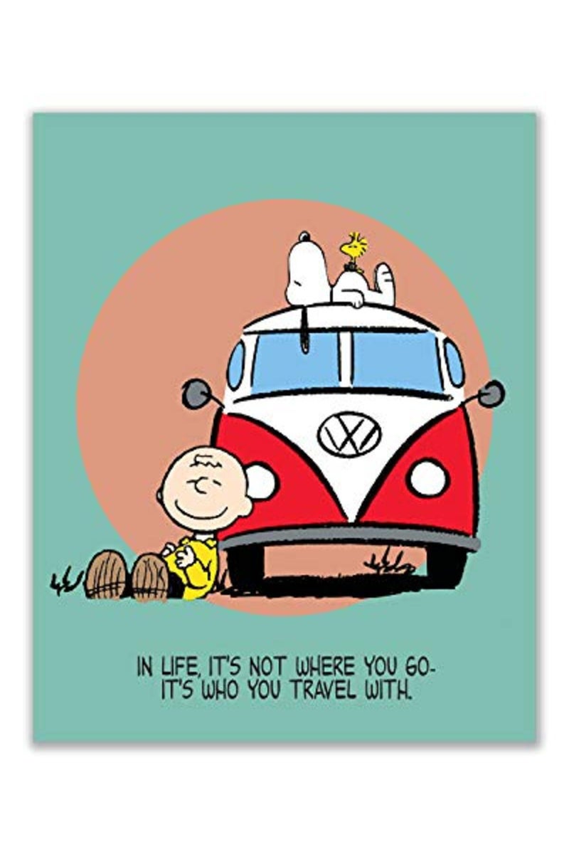BigWig Prints Snoopy Poster - Set of 4 (8 inches x 10 inches) Charlie Brown Peanuts Wall Art Decor Woodstock Lucy Sally Linus - Image 3