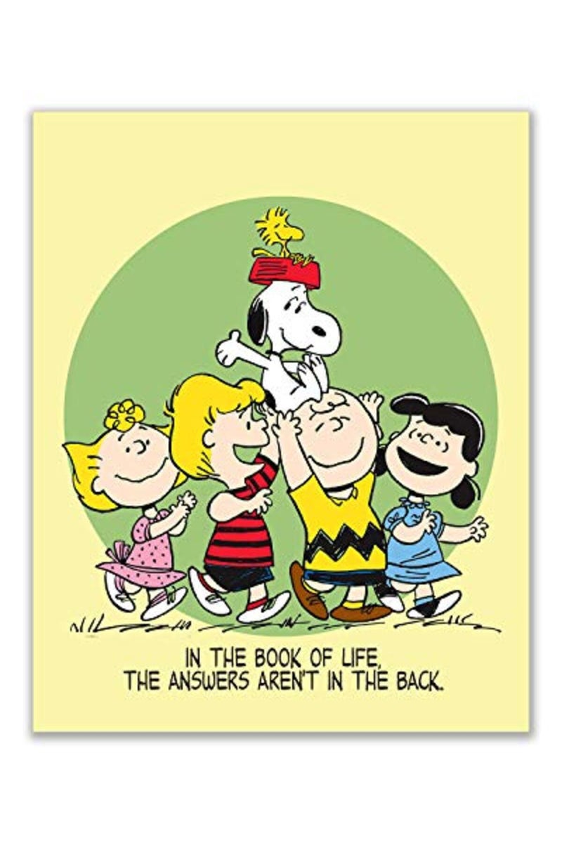 BigWig Prints Snoopy Poster - Set of 4 (8 inches x 10 inches) Charlie Brown Peanuts Wall Art Decor Woodstock Lucy Sally Linus - Image 2