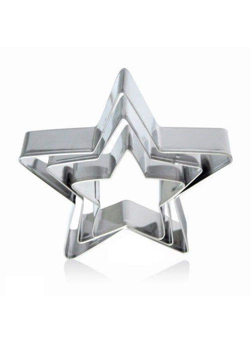 Futaba - Futaba Stainless Steel Star Shaped Cookie Cutter - Pack of 3 - Image 1